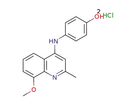 4-(8-methoxy-2-methylquinolin-4-ylamino)phenol dihydrochloride