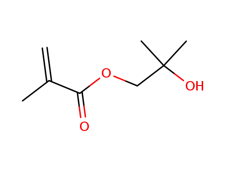 Molecular Structure of 345896-14-2 (2-Propenoic acid, 2-methyl-, 2-hydroxy-2-methylpropyl ester)