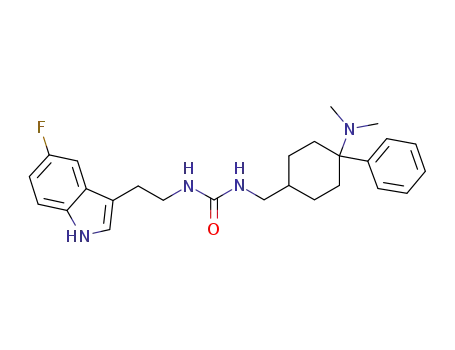 1-(4-dimethylamino-4-phenyl-cyclohexylmethyl)-3-[2-(5-fluoro-1H-indol-3-yl)-ethyl]-urea