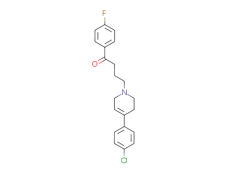Molecular Structure of 52669-92-8 (4(4-chlorophenyl)-1-(4-(4-fluorophenyl)-4-oxobutyl)-1,2,3,6-tetrahydropyridine hydrochloride)