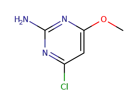 Molecular Structure of 5734-64-5 (2-Amino-4-chloro-6-methoxypyrimidine)