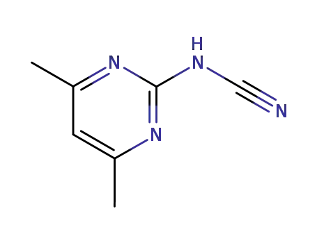 Molecular Structure of 55474-90-3 ((4,6-dimethylpyrimidin-2-yl)cyanamide)