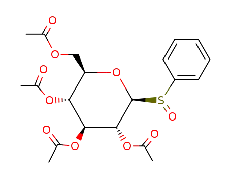1-deoxy-1-[(R/S)-(phenyl)sulfinyl]-2,3,4,6-tetra-O-acetyl-β-D-glucopyranose