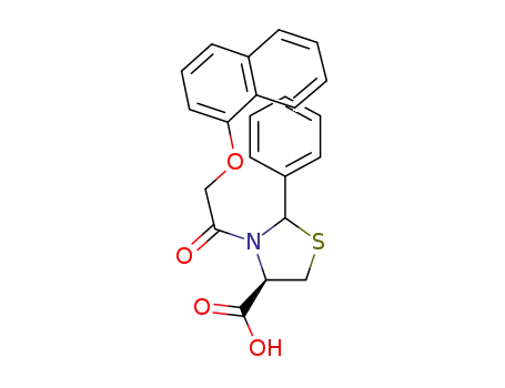 (2RS,4R)-3-((1-naphthyloxy)acetyl)-2-phenylthiazolidine-4-carboxylic acid