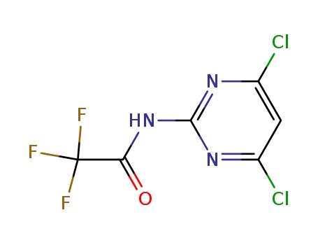 Molecular Structure of 774608-02-5 (Acetamide, N-(4,6-dichloro-2-pyrimidinyl)-2,2,2-trifluoro-)