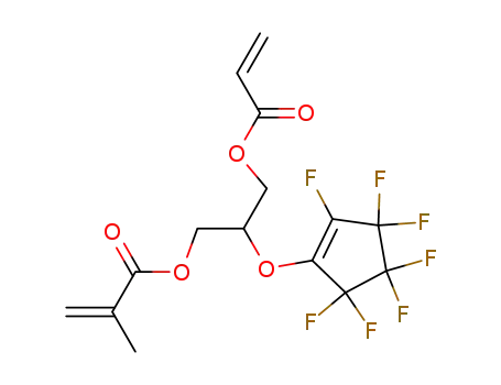 [3-acryloyloxy-2-(2,3,3,4,4,5,5-heptafluorocyclopentenyloxy)]-propyl 2-methyl-acrylate