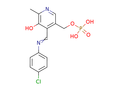 3-Pyridinemethanol,4-[[(4-chlorophenyl)imino]methyl]-5-hydroxy-6-methyl-, a-(dihydrogen phosphate) (9CI)