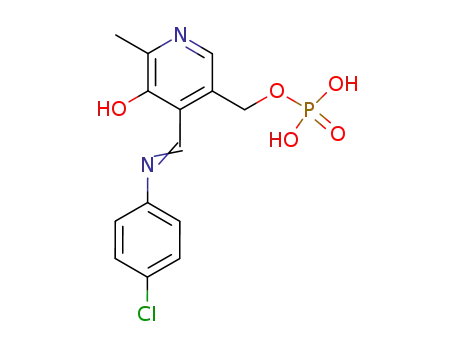 Phosphoric acid mono-(4-{[(Z)-4-chloro-phenylimino]-methyl}-5-hydroxy-6-methyl-pyridin-3-ylmethyl) ester