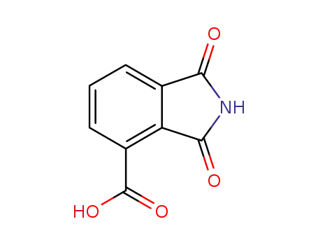 Molecular Structure of 776-22-7 (1H-Isoindole-4-carboxylic acid, 2,3-dihydro-1,3-dioxo-)