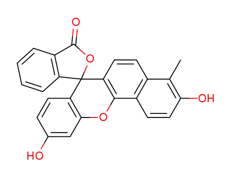 4-methyl-3,10-dihydroxy-spiro[7H-benzo[c]xanthen-7,1'(3'H)-isobenzofuran]-3'-one