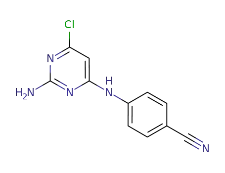 4-[(2-amino-6-chloropyrimidin-4-yl)amino]benzonitrile