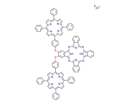 2,3-di-[5-(4-phenoxy)-10,15,20-triphenyl porphyrin zinc(II) ]phthalocyanine