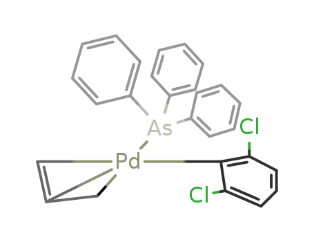 Pd(CH2CHCH2)(C6H3Cl2)(As(C6H5)3)
