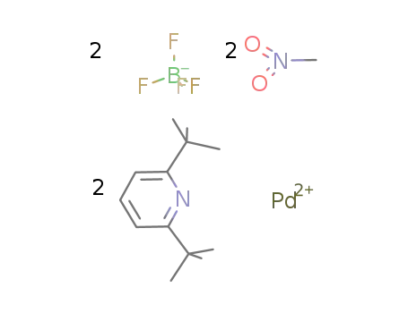 Pd(2,6-t-Bu2C5H2N)2(MeNO2)2(BF4)2