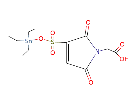 N-{(triethylstannyloxysulphonyl)maleoyl}amino acetic acid
