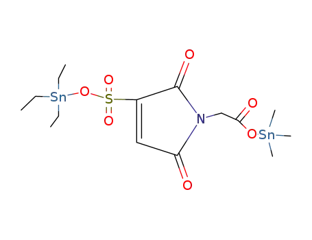 trimethyltin N-{(triethylstannyloxysulphonyl)maleoyl}amino acetate
