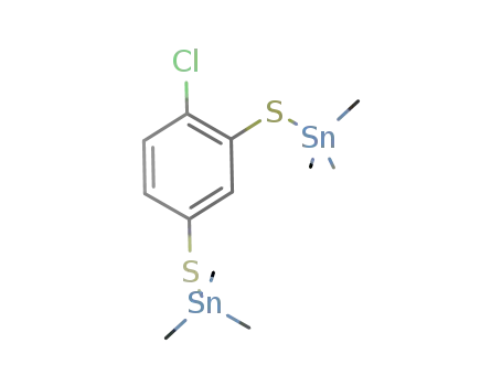 Molecular Structure of 95151-66-9 (Stannane, [(4-chloro-1,3-phenylene)bis(thio)]bis[trimethyl-)