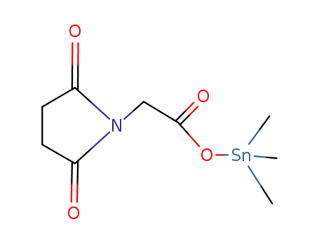 Molecular Structure of 139257-43-5 (2,5-Pyrrolidinedione, 1-[2-oxo-2-[(trimethylstannyl)oxy]ethyl]-)