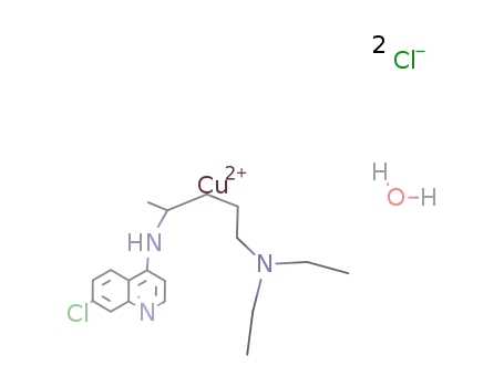 dichloromonoaquo-7-chloro-4-(4-diethylamino-1-methylbutylamino)quinolinecopper(II)
