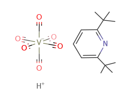 2,6-di-t-butylpyridinium hexacarbonylvanadate