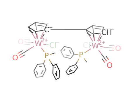 cis,cis-(η(5):η(5)-fulvalene)W2(CO)4(P(C6H5)2CH3)2Cl2