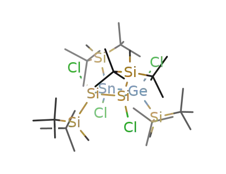 trans,trans,trans-1,2,3,4-tetrachloro-1,2,3,4-tetrakis[di-tert-butyl(methyl)silyl]-1,2,3,4-disilagermastannetane