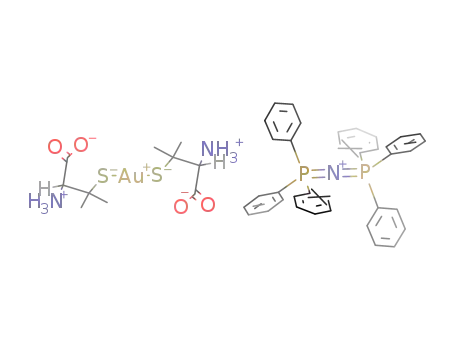 bis(triphenylphosphoranylidene)ammonium bis(D-penicillaminato-S)aurate(I)