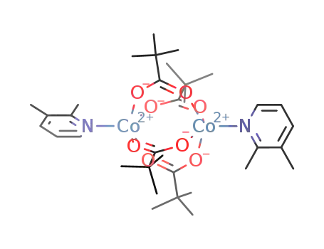 bis(2,3-dimethylpyridino)tetra(μ2-O,O'-trimethylacetato)dicobalt(II)