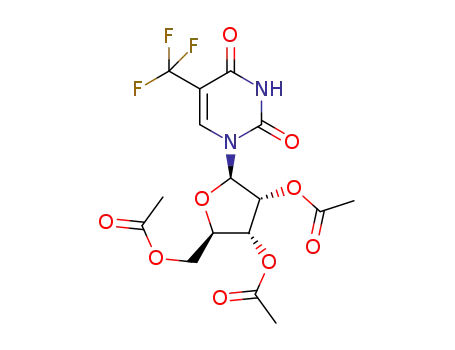 (2R,3R,4R,5R)-2-(acetoxymethyl)-5-(2,4-dioxo-5-(trifluoromethyl)-3,4-dihydropyrimidin-1(2H)-yl)tetrahydrofuran-3,4-diyl diacetate