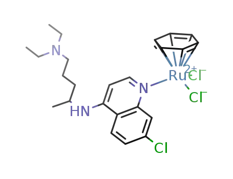 [Ru(II)(η6-benzene)(chloroquine)Cl2]