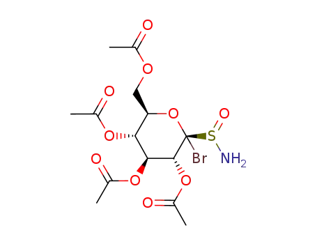 2,3,4,6-tetra-O-acetyl-1-C-bromo-β-D-glucopyranosyl-1-C-sulfonamide