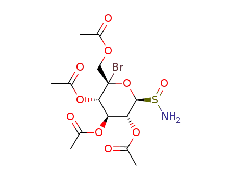 2,3,4,6-tetra-O-acetyl-5-C-bromo-β-D-glucopyranosyl-1-C-sulfonamide