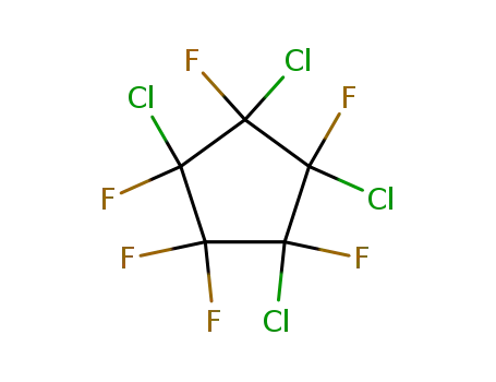 Molecular Structure of 1453-38-9 (1,1,2,3,4,5-HEXAFLUORO-2,3,4,5-TETRACHLOROCYCLOPENTANE)