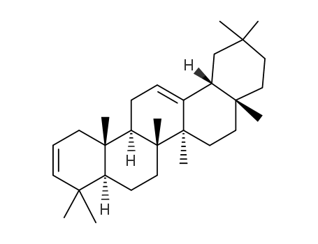 Molecular Structure of 640-25-5 (5α-Oleana-2,12-diene)