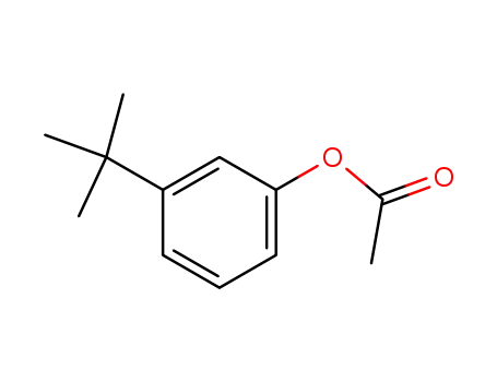 Molecular Structure of 13189-51-0 (Phenol, 3-(1,1-dimethylethyl)-, acetate)