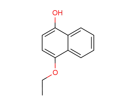 Molecular Structure of 27294-38-8 (1-Ethoxy-4-hydroxynaphthalene)