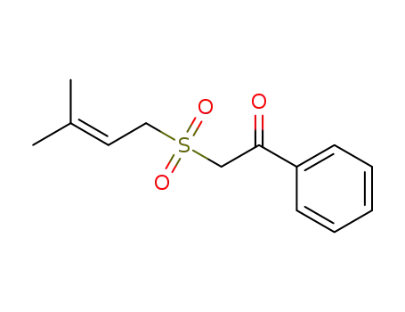 2-(3-methylbut-2-enylsulfonyl)-1-phenylethanone