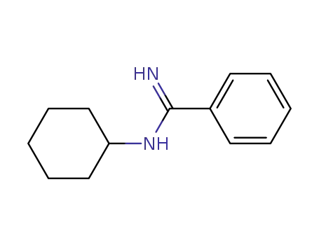 Molecular Structure of 19673-06-4 (N-cyclohexylbenzenecarboximidamide)