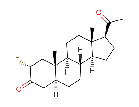 2R-(+)-2α-fluoro-5α-pregnane-3,20-dione