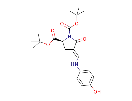di-tert-butyl (2S,4E)-4-[(4-hydroxyanilino)methylidene]-5-oxopyrrolidine-1,2-dicarboxylate
