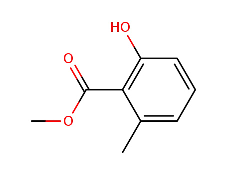 Molecular Structure of 33528-09-5 (2-HYDROXY-6-METHYLBENZOIC ACID METHYL ESTER)