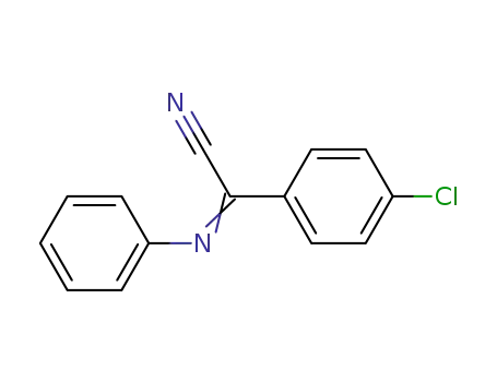 Molecular Structure of 54615-66-6 (Benzeneacetonitrile, 4-chloro-a-(phenylimino)-)