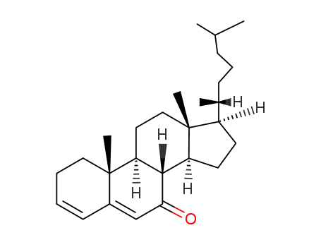 Molecular Structure of 567-72-6 (Cholesta-3,5-dien-7-one)
