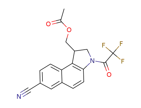 (7-cyano-3-(2,2,2-trifluoroacetyl)-2,3-dihydro-1H-benzo[e]indol-1-yl)methyl acetate