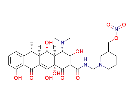 amido-N-[3-methylnitratepiperidinomethyl]-α-6-deoxy-5-oxytetracycline