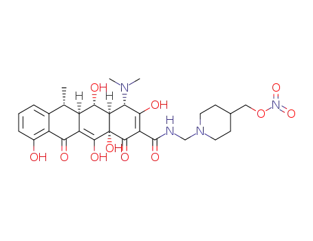 amido-N-[4-(nitrooxymethyl)piperidinomethyl]-α-6-deoxy-5-oxytetracycline