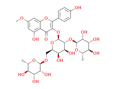 rhamnocitrin-3-O-α-L-rhamnopyranosyl-(1->6)-[α-L-rhamnopyranosyl-(1->2)]-β-D-galactopyranoside