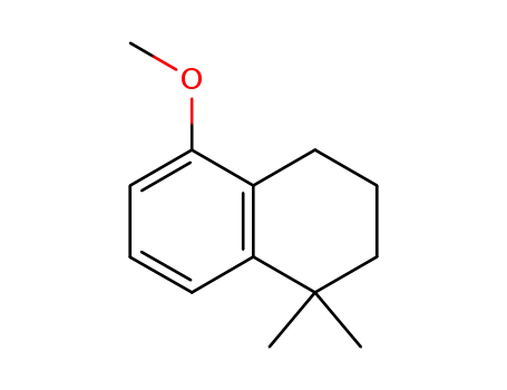 Molecular Structure of 33214-70-9 (1,2,3,4-tetrahydro-5-Methoxy-1,1-diMethylnaphthalene)