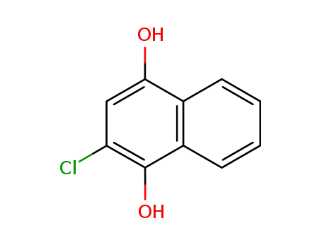 Molecular Structure of 73661-09-3 (2-CHLORO-1,4-NAPHTHALENEDIOL)