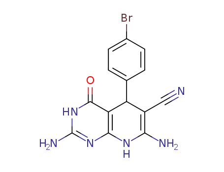 2,7-diamino-5-(4-bromophenyl)-3,4,5,8-tetrahydro-4-oxopyrido[2,3-d]pyrimidine-6-carbonitrile